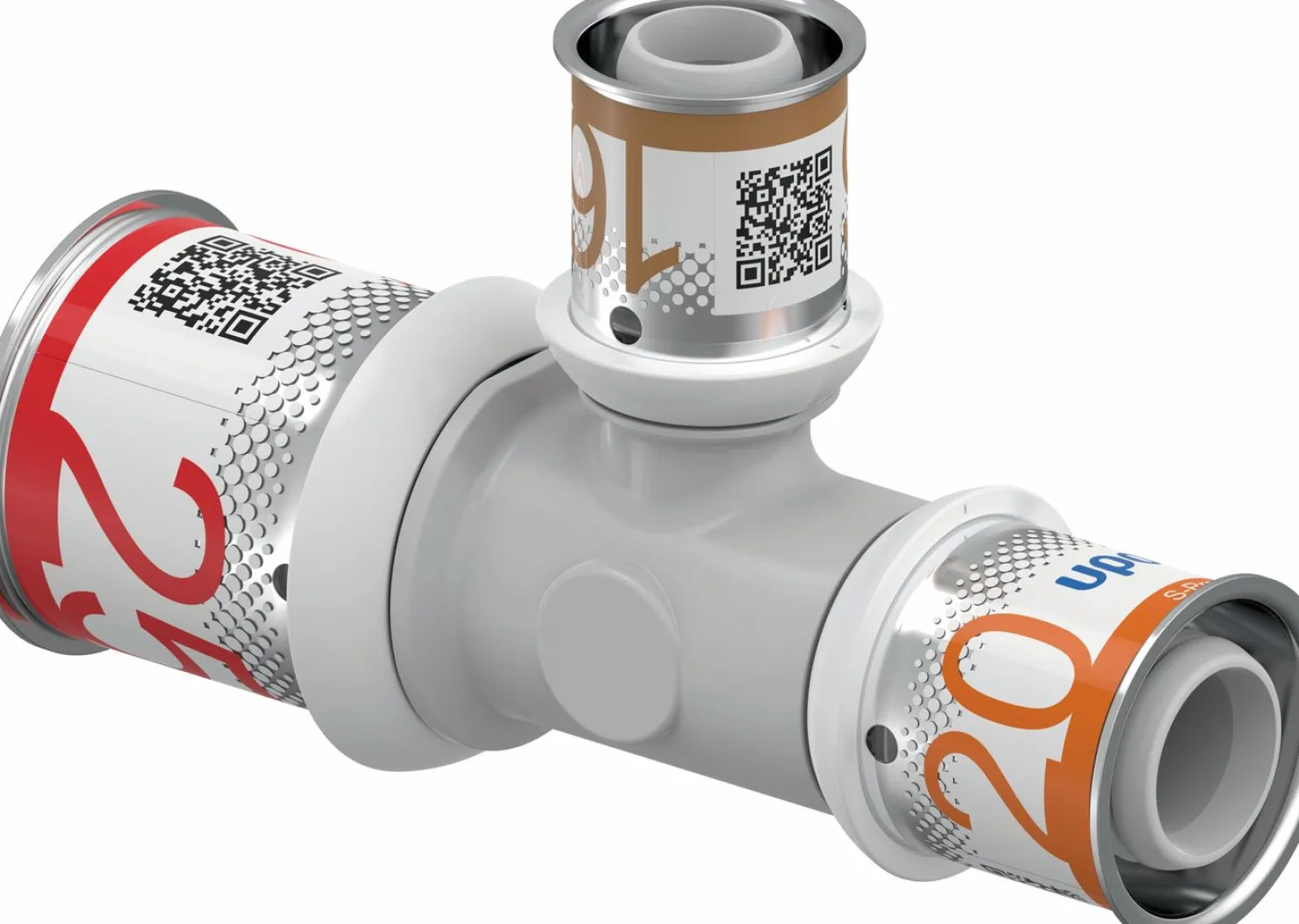 Puristus-T-haara Uponor S-Press Plus PPSU 25-16-20 mm