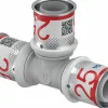 Puristus-T-haara Uponor S-Press Plus PPSU 25-25-25 mm