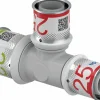 Puristus-T-haara Uponor S-Press Plus PPSU 32-25-25 mm