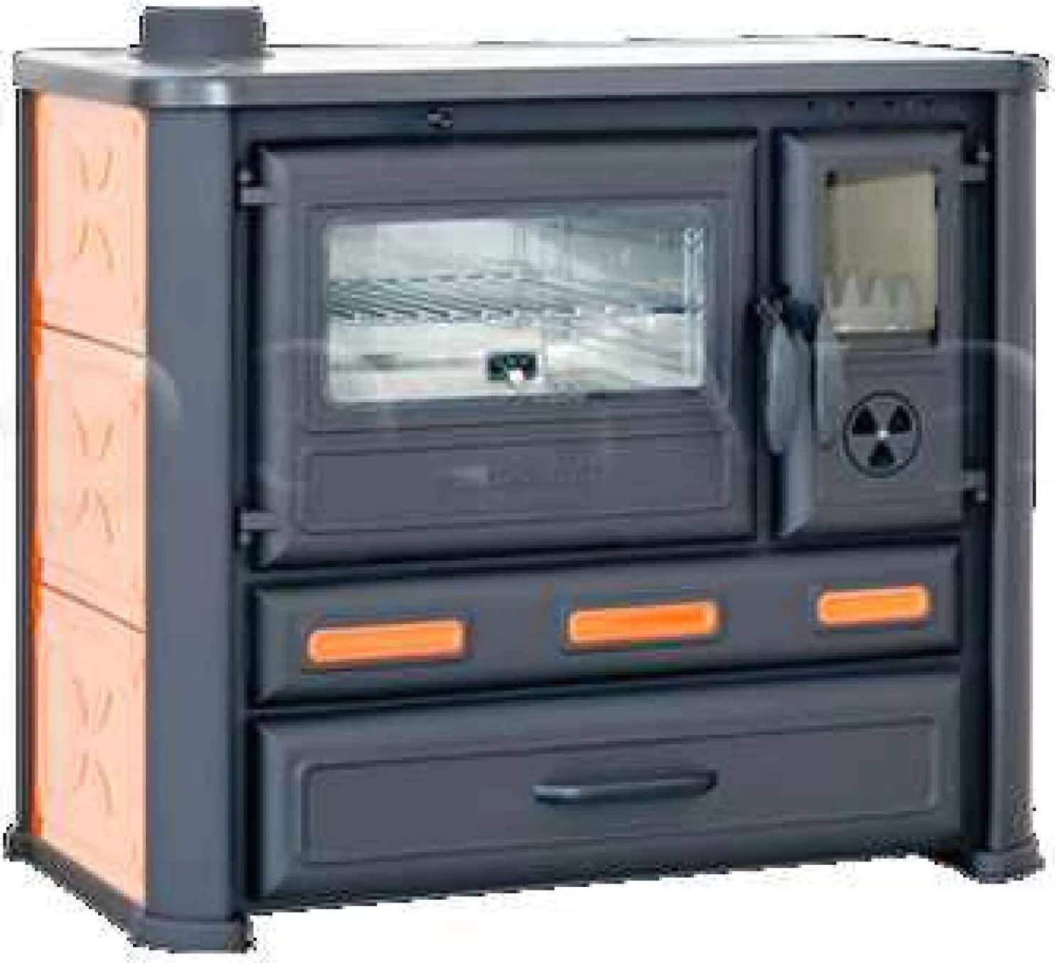Puuliesi Alma Mons, 8kW, hormilähtö vasemmalla