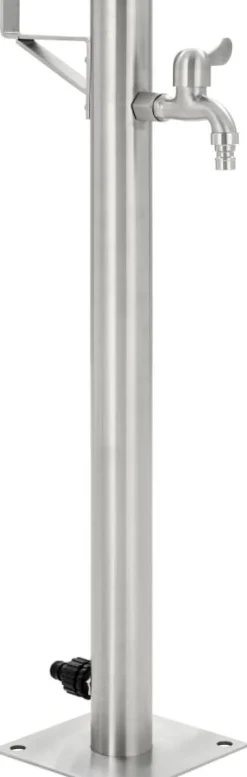 Puutarhan hanapylväs pyöreä ruostumaton teräs 65 cm