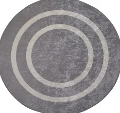 Pyöreä matto Linento Silver, Ø140cm, harmaa