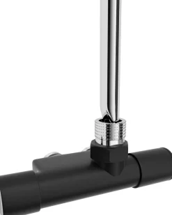 Pyyhekuivaimen venttiili Nordhem NS11M manuaalinen 430 mm C/C 40 mm G15 oikea mattamusta