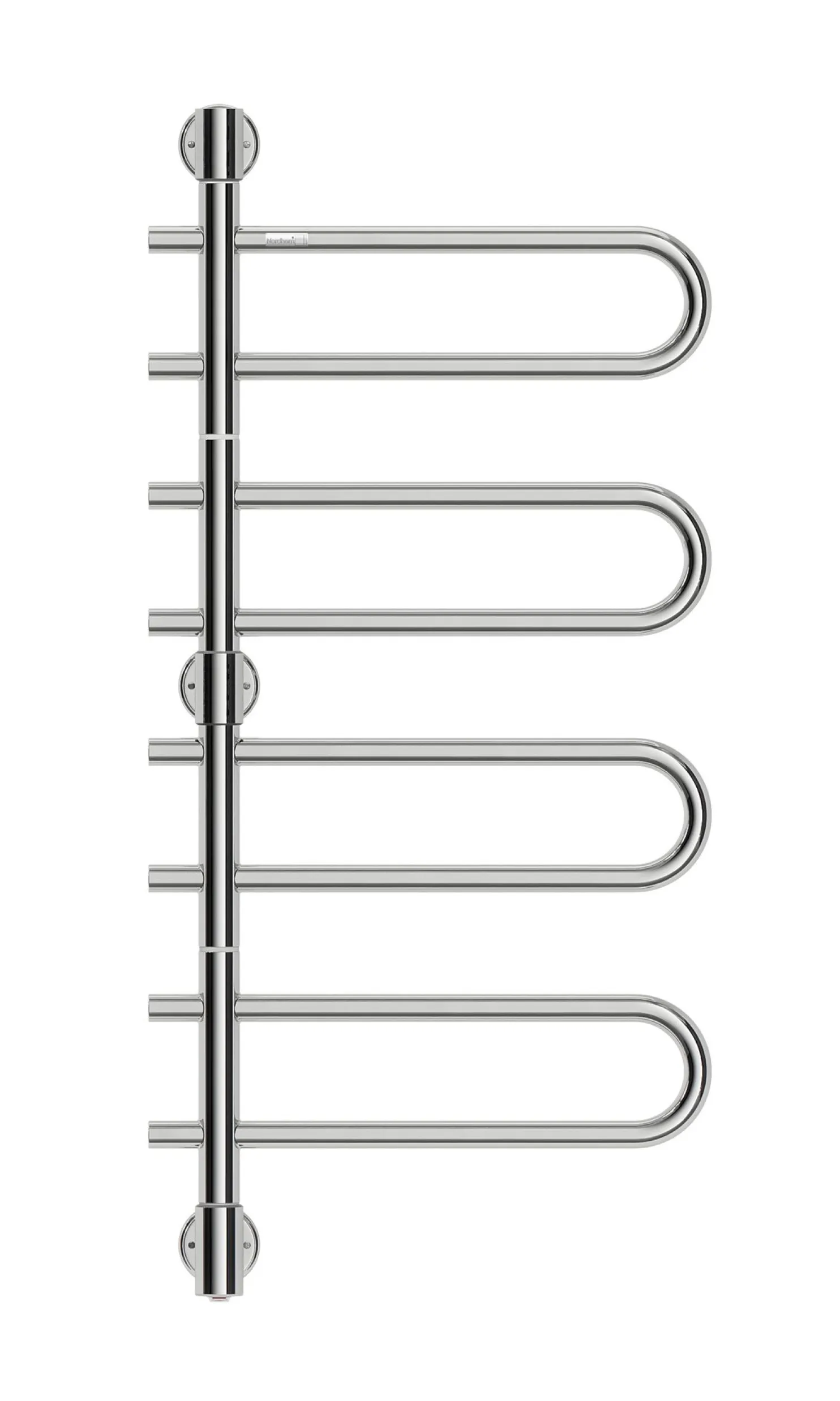 Pyyhekuivain Nordhem Vaxholm sähkö 440x940 mm 4 kuivausputkea RST
