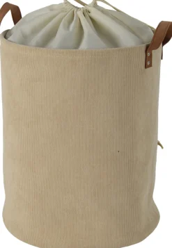 Pyykkikori Home4You LIDO LEO Ø38xK48 cm, beige