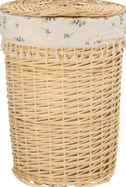 Pyykkikori Home4You WILLI EMMA Ø41xK57 cm, beige