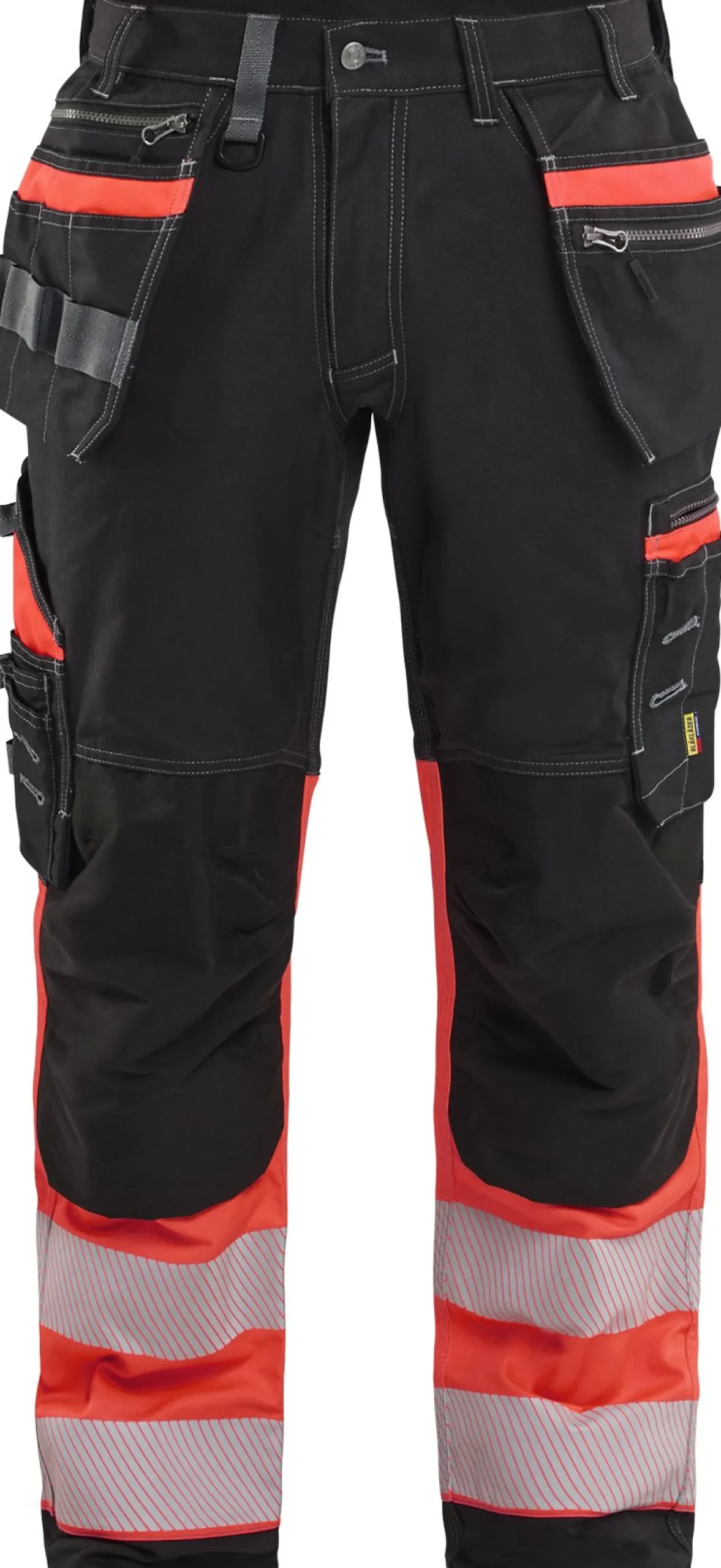 Riipputaskuhousut Blåkläder 1794 Highvis musta/huomioväri