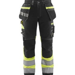 Riipputaskuhousut Blåkläder 1794 Highvis musta/huomioväri