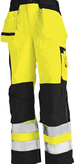 Riipputaskuhousut Blåkläder 1533 Highvis keltainen/musta