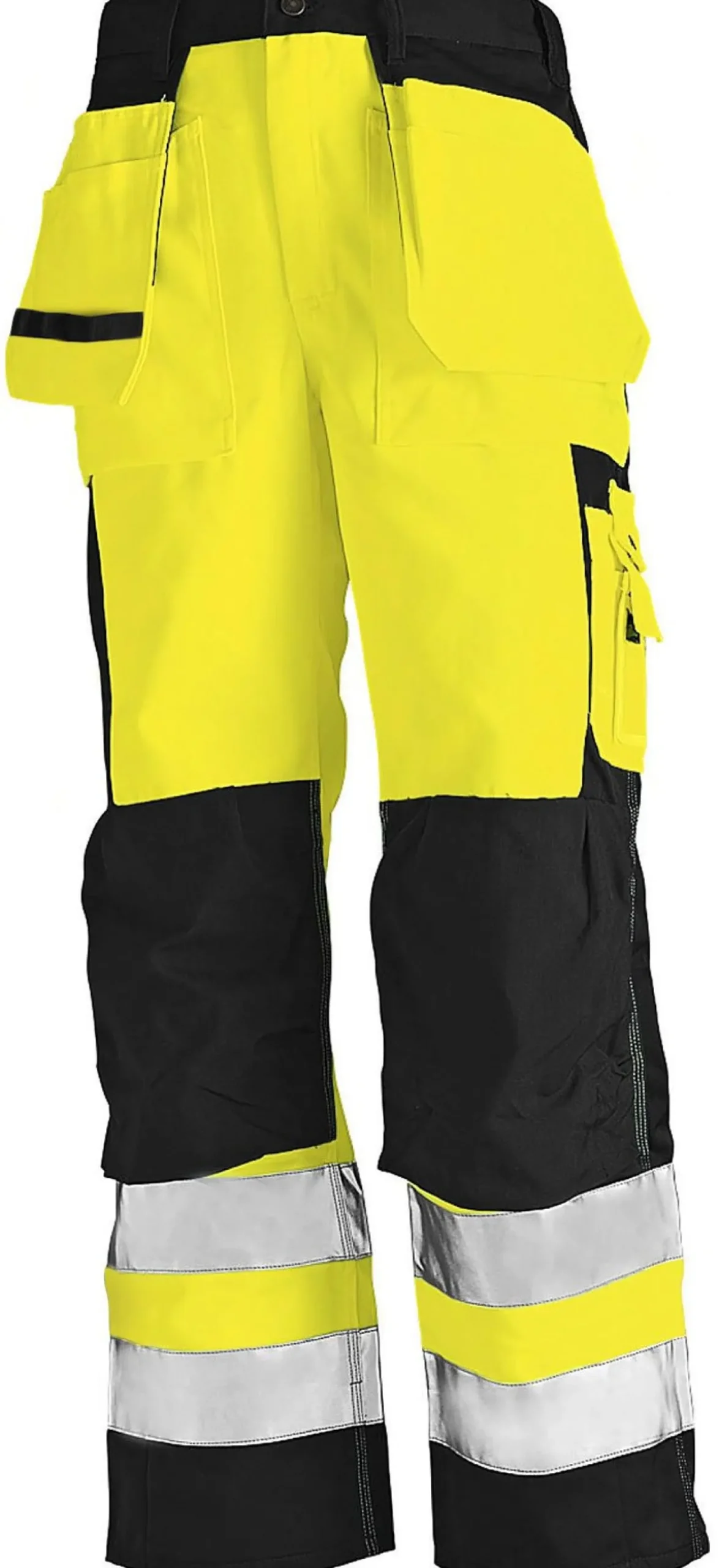 Riipputaskuhousut Blåkläder 1533 Highvis keltainen/musta