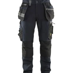 Riipputaskuhousut Blåkläder 1599 Stretch tummansininen/musta