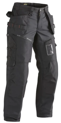 Riipputaskuhousut Blåkläder X1500 musta softshell