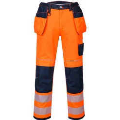 Riipputaskuhousut Portwest T501 PW3 oranssi/sininen
