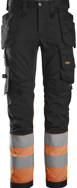 Riipputaskuhousut Snickers Workwear 6234 High-Vis lk 1