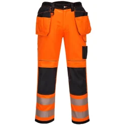 Riipputaskuhuomiohousut Portwest T501 PW3 oranssi/musta