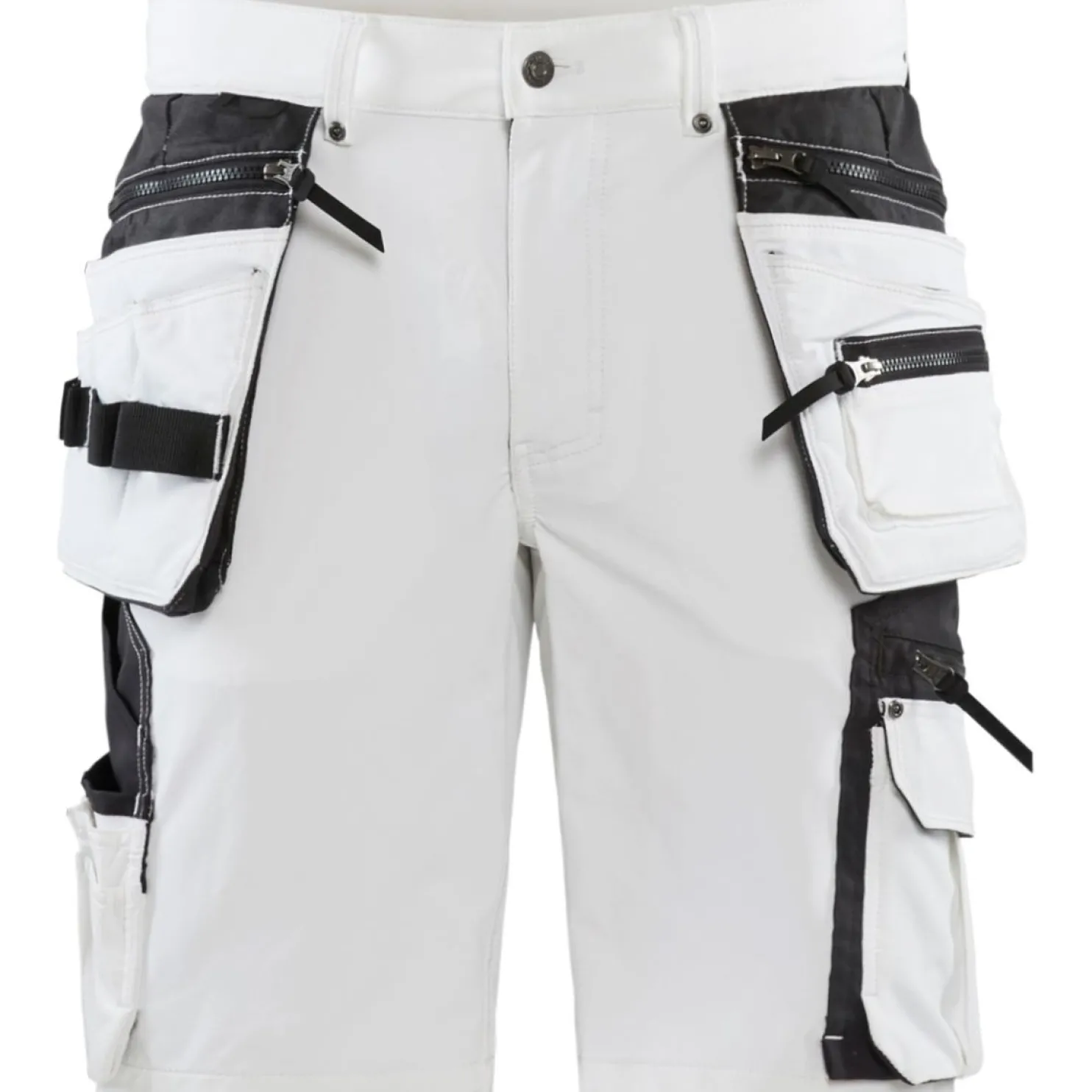 Riipputaskushortsit Blåkläder 1088 Stretch valkoinen/tummanharmaa