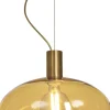 Riippuvalaisin Aneta Lighting Bell Ø35 cm mattamessinki/meripihka