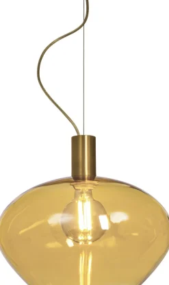 Riippuvalaisin Aneta Lighting Bell Ø35 cm mattamessinki/meripihka