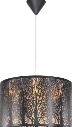 Riippuvalaisin FocusLight Metsä Ø40 cm musta