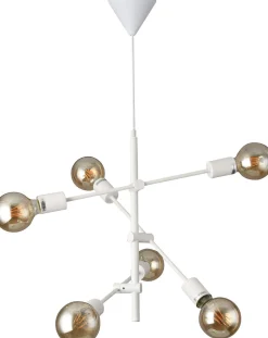 Riippuvalaisin FocusLight Marilyn Ø48cm, 6xE27, valkoinen