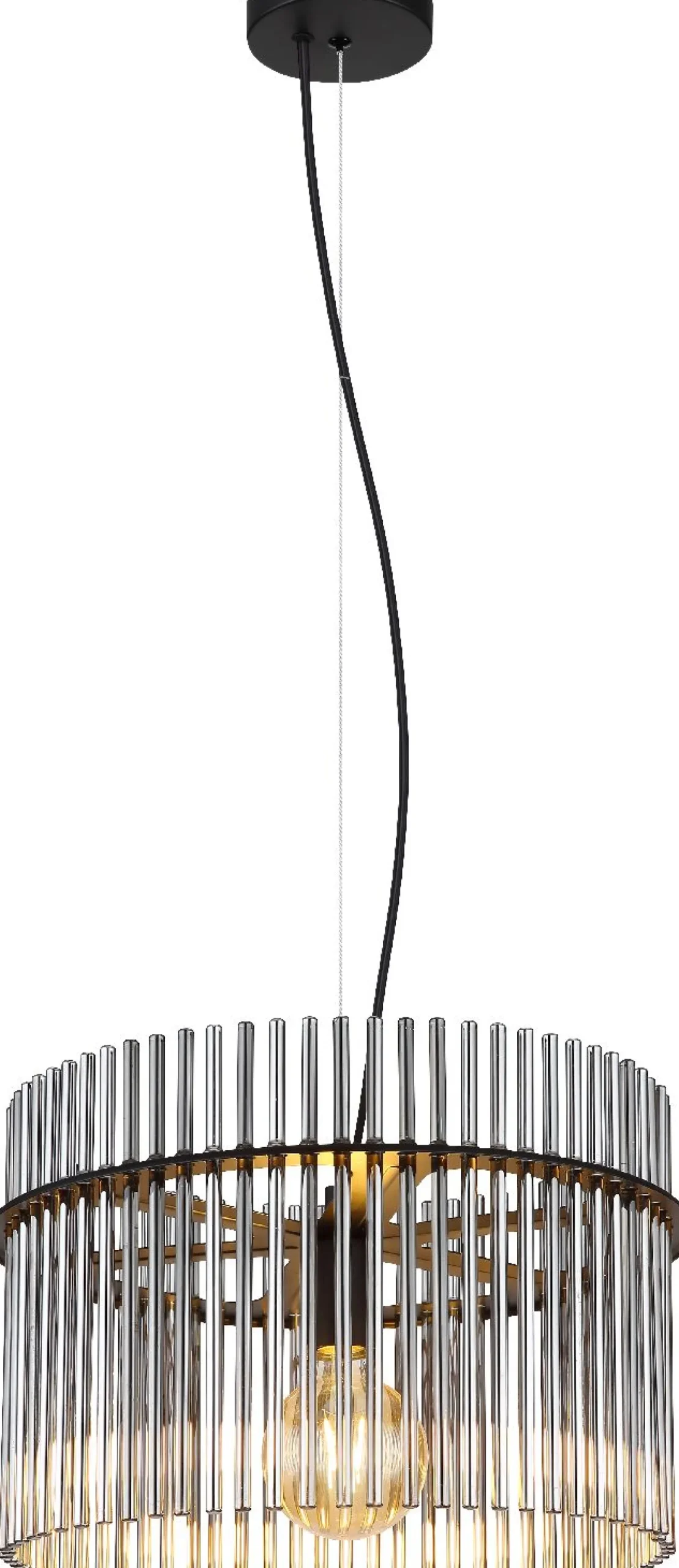 Riippuvalaisin Globo Gorley 40cm, 1xE27, musta/savu