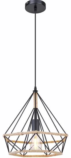 Riippuvalaisin Globo Ulleu Ø38cm 60W ruskea/musta