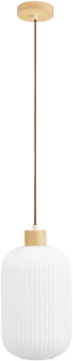 Riippuvalaisin House Nordic Argalo, ø20cm, E27, 40W, valkoinen/puu