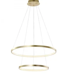 Riippuvalaisin Leuchten Direkt Circle 50cm, 45W, kulta