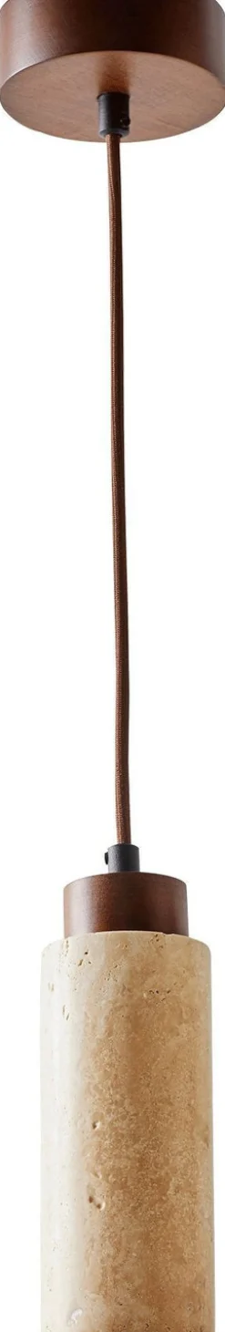 Riippuvalaisin Linento Lighting Babil, ø6.5cm, GU10, IP20, max. 10W, tummanruskea/beige