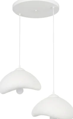 Riippuvalaisin Linento Lighting Luna 30-2-T, 2-osainen, valkoinen