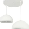 Riippuvalaisin Linento Lighting Loval 40-50-T-Luna, 2-osainen, valkoinen