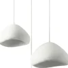 Riippuvalaisin Linento Lighting Lora Set-T-Luna, 3-osainen, valkoinen