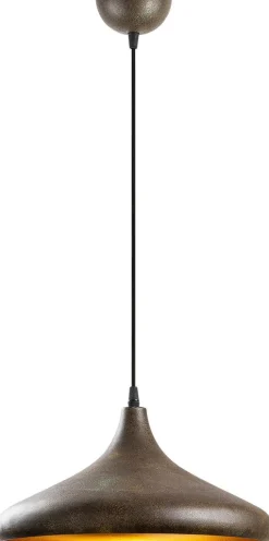 Riippuvalaisin Linento Lighting Barek, Ø35cm, säädettävä korkeus, patina