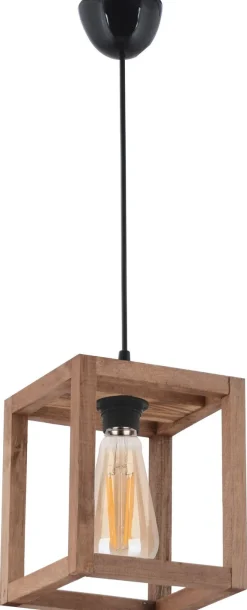 Riippuvalaisin Linento Lighting Cube, E27, max. 40W, ruskea