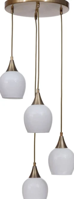 Riippuvalaisin Linento Lighting Enzo 4-osainen, pyöreä