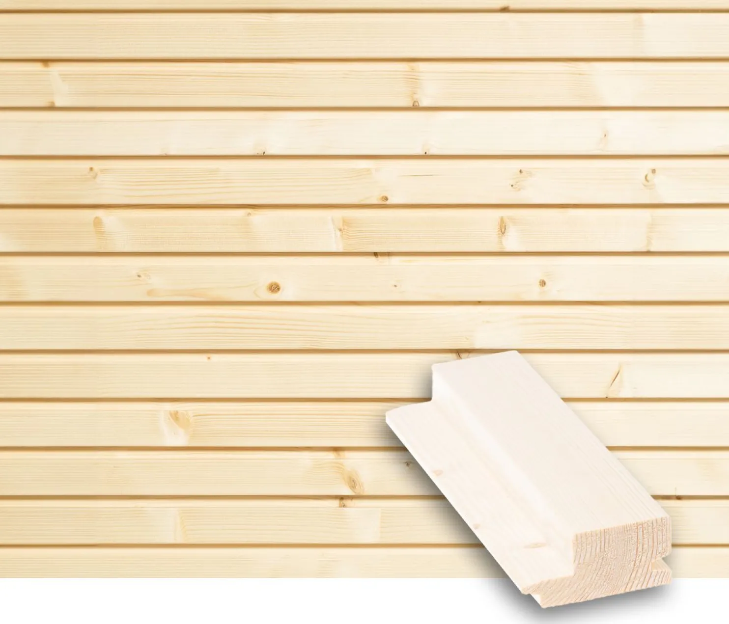 Rimapaneeli Tuuli Sauna, 28x58mm, TK, kuusi, puuvalmis