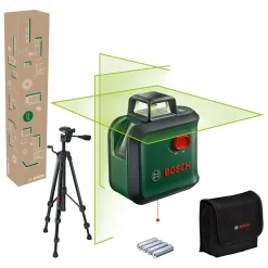 Ristilinjalaser Bosch AdvancedLevel 360 Set jalustalla