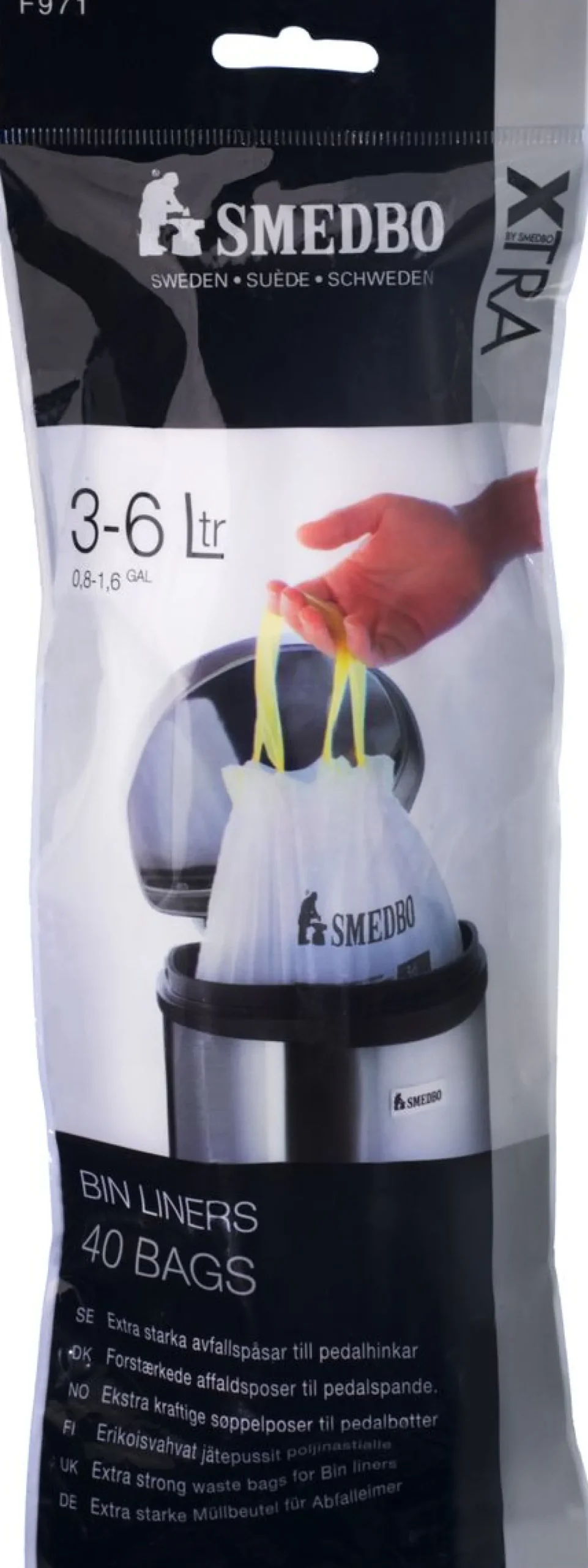 Roskapussit poljinastioille Smedbo Outline 6 L suljettava 40 kpl