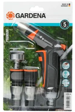 Ruiskupistoolisarja Gardena Premium pika- ja sulkuliittimellä