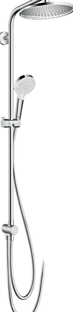 Sadesuihkusetti Hansgrohe Crometta S Showerpipe 240 1jet Ecosmart, Reno ilman hanaa, kromi