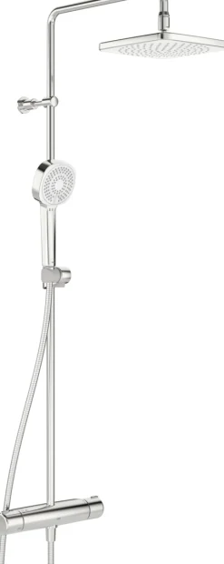 Sadesuihkusetti Oras Nova Style Eco, termostaattihanalla, vettä säästävä, suihkupää ⌀200mm, kiiltävä kromi
