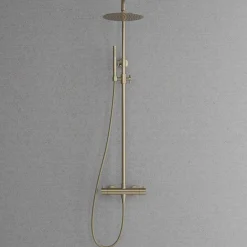 Sadesuihkusetti Scandtap Steel Pleasure 2, termostaattihanalla, Champagne