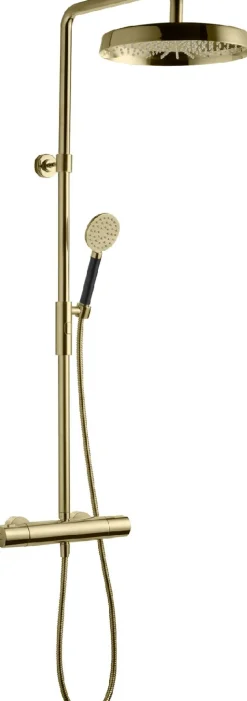 Sadesuihkusetti Tapwell ARM7200 Honey Gold, termostaattihanalla, suihkupää ⌀300mm, kiiltävä kulta