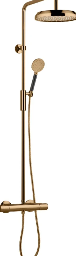 Sadesuihkusetti Tapwell ARM5200 Brass, termostaattihanalla, suihkupää ⌀253mm, kiiltävä messinki