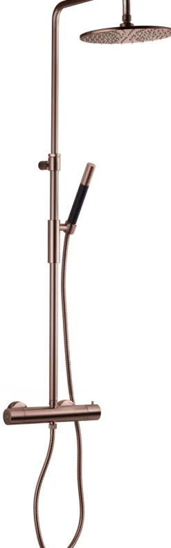 Sadesuihkusetti Tapwell TVM7200 Copper, termostaattihanalla, suihkupää ⌀250mm, kiiltävä kupari
