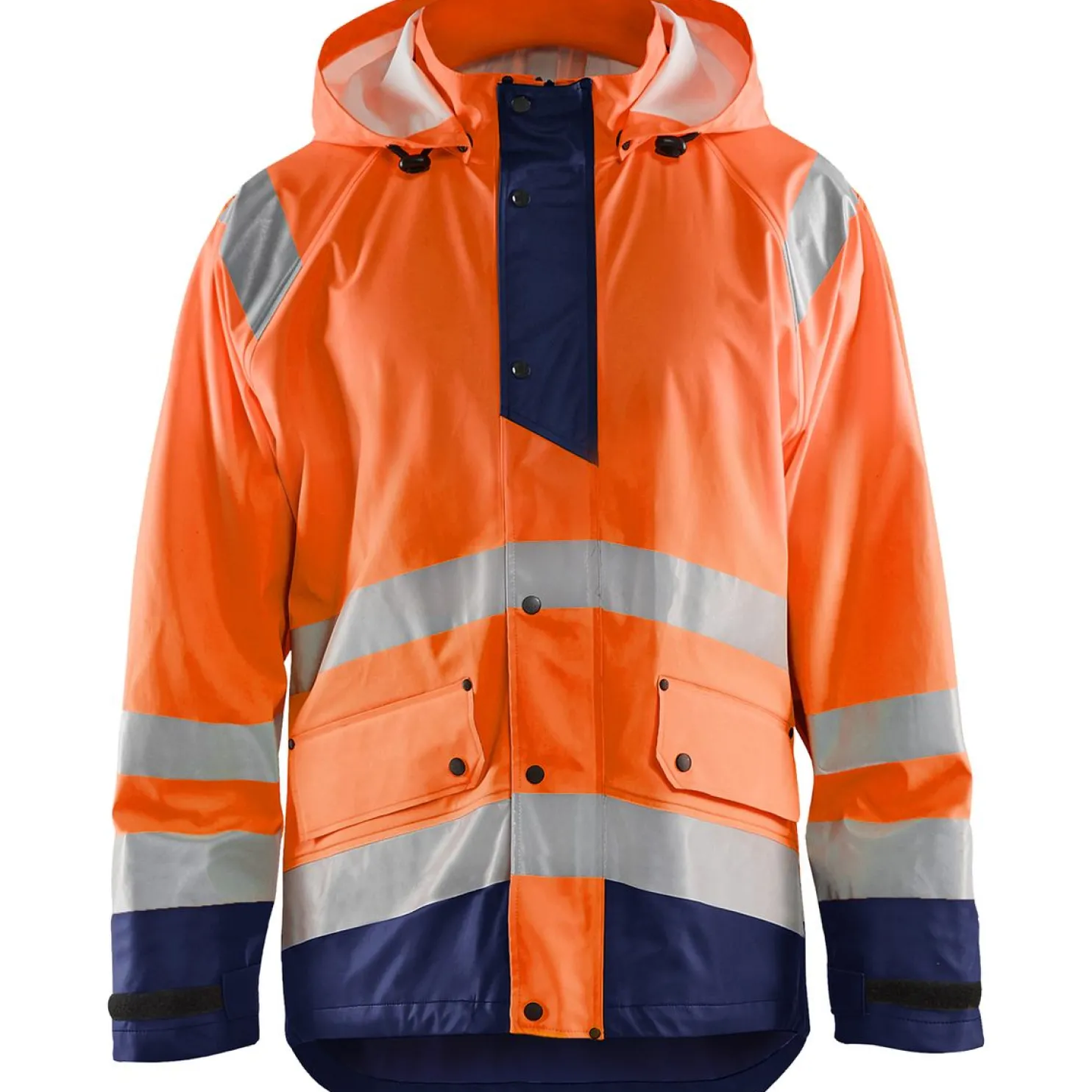 Sadetakki Blåkläder 4323 Highvis huomio-oranssi/sininen
