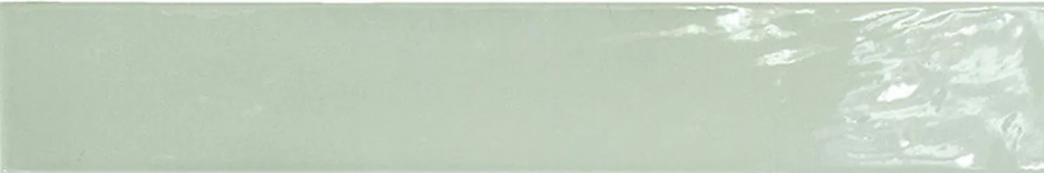 Seinälaatta Pukkila Manacor Mint, kiiltävä, laineileva, 6.5x40cm