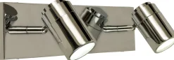 Seinäspotti Aneta Lighting Livorno 2-osainen IP44 kromi/valkoinen