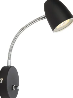 Seinävalaisin Aneta Lighting Sandnes Flex himmennettävä musta