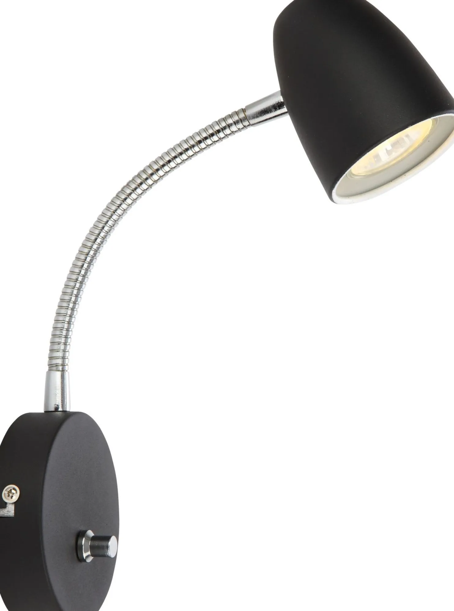 Seinävalaisin Aneta Lighting Sandnes Flex himmennettävä musta
